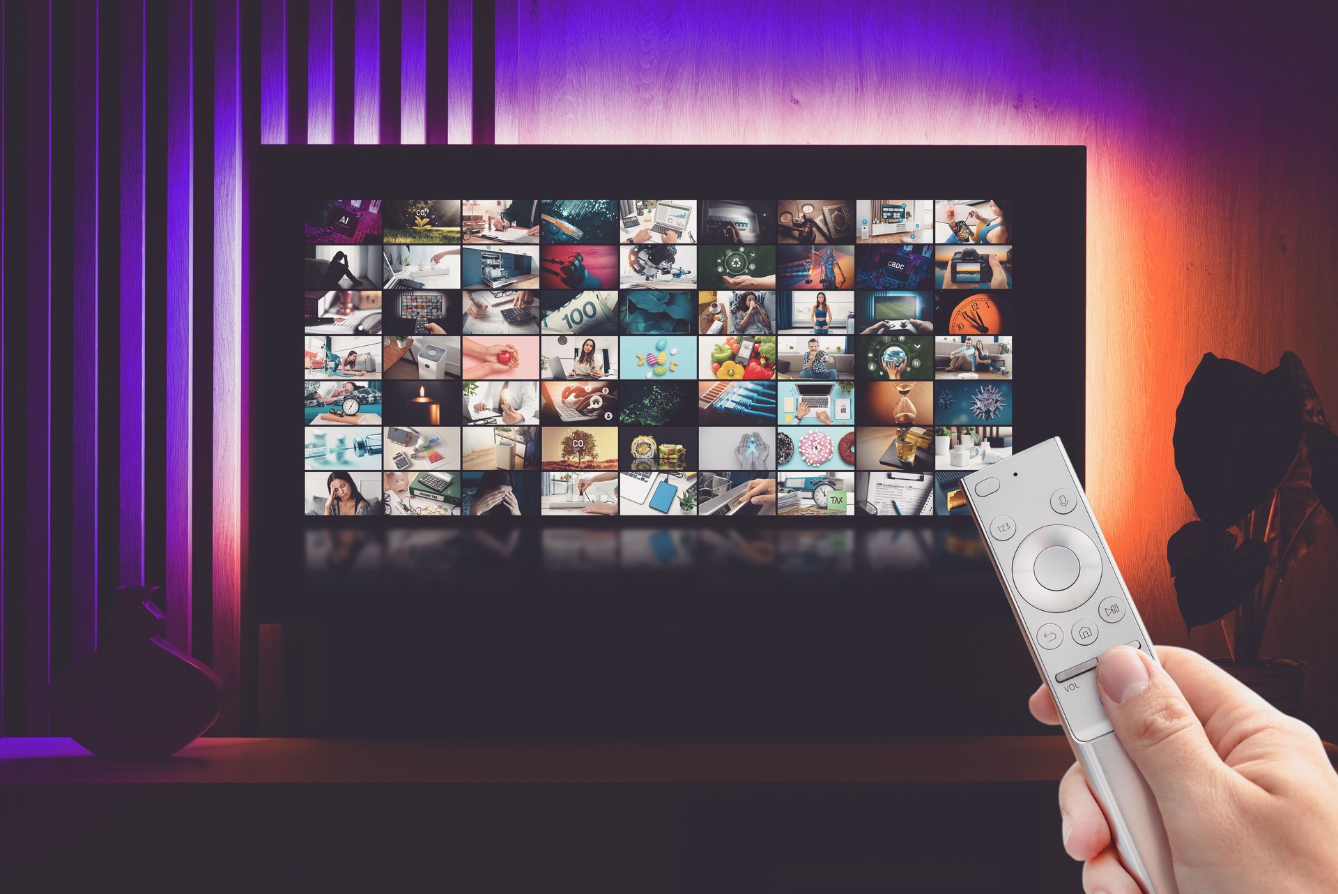 TV multimedia streaming concept