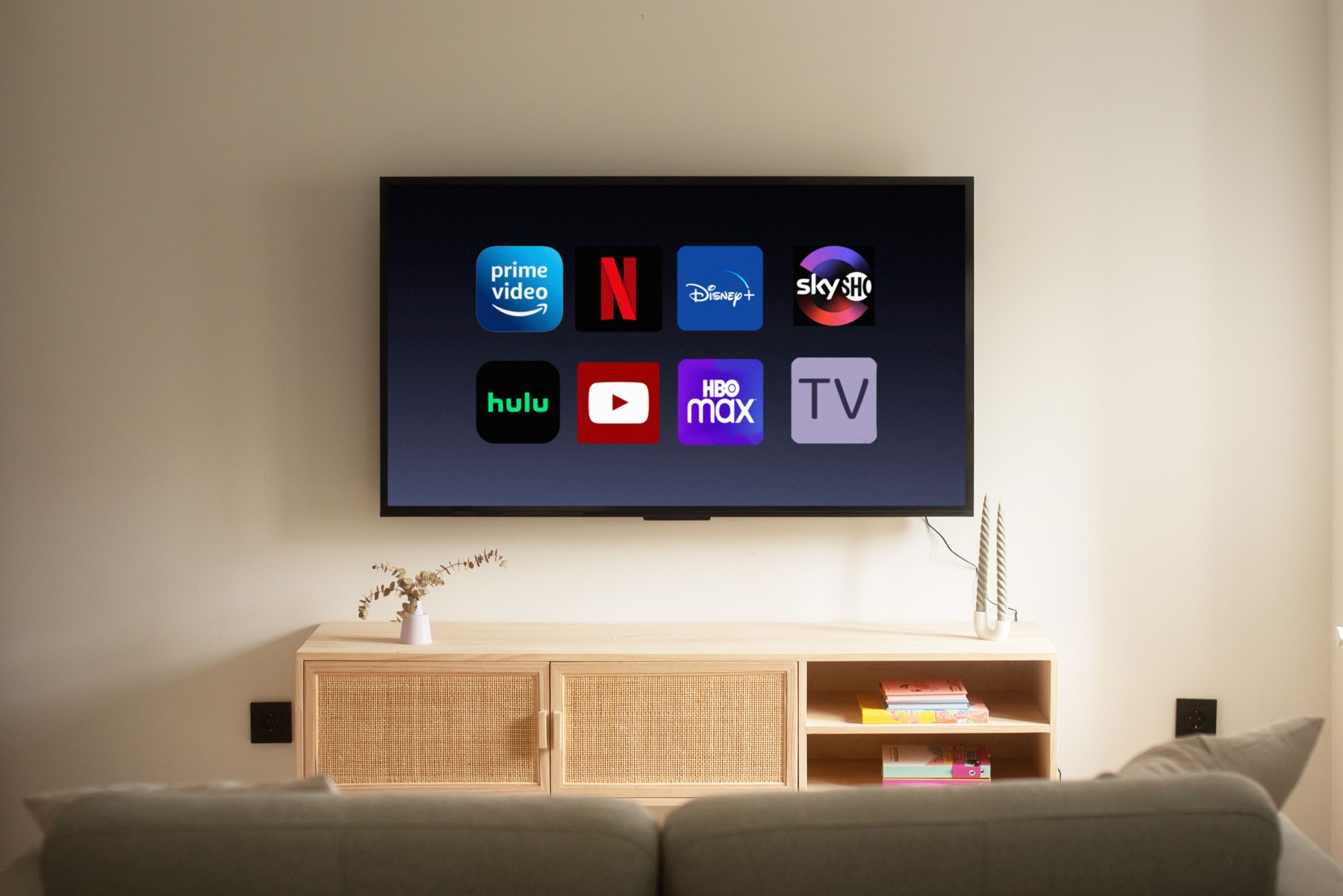 TV with different video streaming services